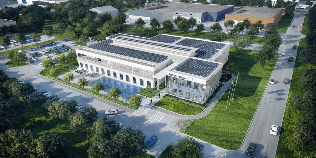 An energy-autonomous, CO2-neutral customer experience and training center is being built in Canada Endress+Hauser Canada