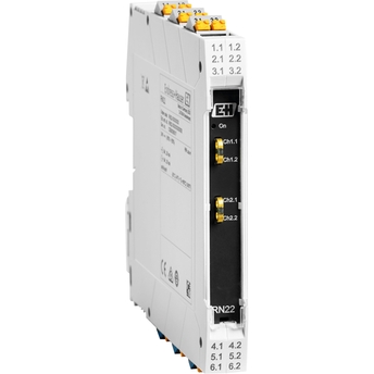 RN22 active/passive barrier, power supply and signal doubler for use in hazardous areas RN22 intrinsically safe isolating barrier, power supply and signal doubler for hazardous areas