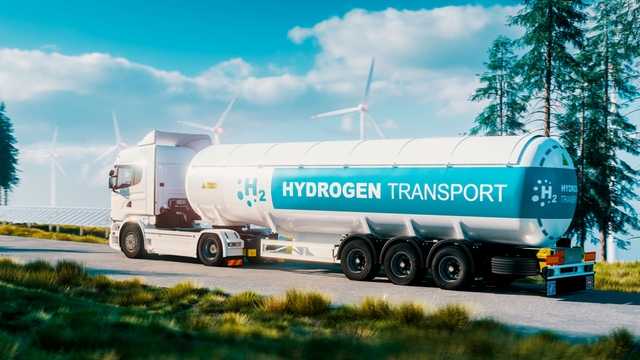 Hydrogen transportation via truck